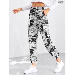 Karikatür Desen Pantolon Karikatür Desen Pantolon