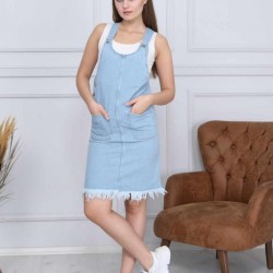 Eteği Püskül Jean Salopet Eteği Püskül Jean Salopet