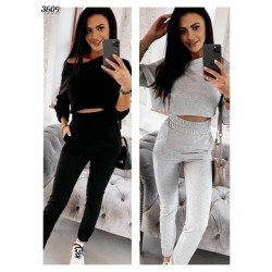 Kayık yaka bel lastikli ikili takım Kayık yaka bel lastikli ikili takım