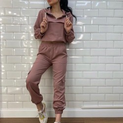 Kargo Cep Kapşonlu Eşofman Takımı Kargo Cep Kapşonlu Eşofman Takımı