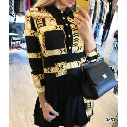 Caterina düğme detay  elbise