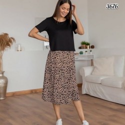 Karen leopar desen elbise Karen leopar desen elbise