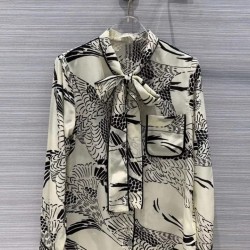 Kylie fularlı krep gömlek Kylie fularlı krep gömlek