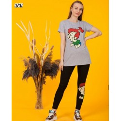 Çakıl desen taytlı takım