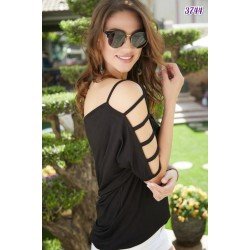 Kol Yırtmaçlı Tasarım Bluz