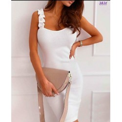 Kaşkorse fırfırlı elbise Kaşkorse fırfırlı elbise