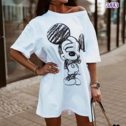 Mickey Beyaz Tunik Tshirt Mickey Beyaz Tunik Tshirt