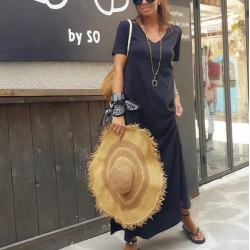 V Yaka Salaş Basic Elbise