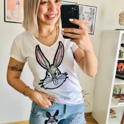 Buggs Bunny Taşlı Tshirt Buggs Bunny Taşlı Tshirt