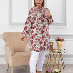Çiçek desen tunik gömlek Çiçek desen tunik gömlek