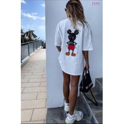 Mickey Baskı Salaş Tshirt