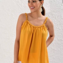 Örgü Askılı Bluz