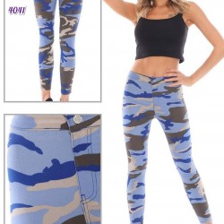 Renkli Kamuflaj Skinny Jean Renkli Kamuflaj Skinny Jean