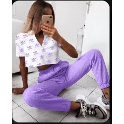 Add lila ikili takım