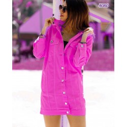 Cindy Full Düğmeli Uzun Ceket