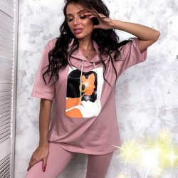 Yüz Detay İkili Kapşonlu Takım Yüz Detay İkili Kapşonlu Takım