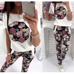 Çiçek desen ikili takım