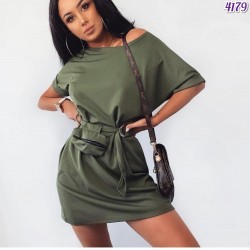 Bel çantalı mini elbise Bel çantalı mini elbise