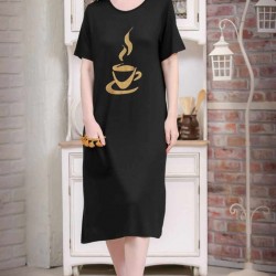 Coffee baskılı elbise Coffee baskılı elbise
