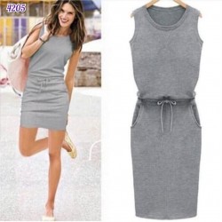 Kuşaklı tasarım iki iplik elbise Kuşaklı tasarım iki iplik elbise