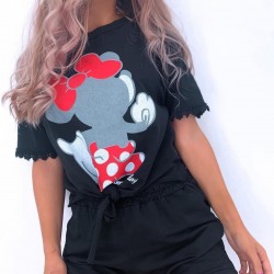 Mickey Kol Ucu Dantel İkili Takım