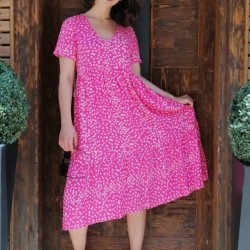 Çıtır Desen Midiboy Elbise Çıtır Desen Midiboy Elbise