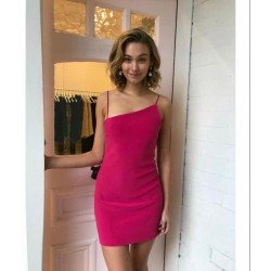 İnce Askı Mini Elbise