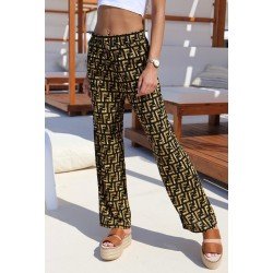 Viscon Fendi Desenli Pantolon Viscon Fendi Desenli Pantolon