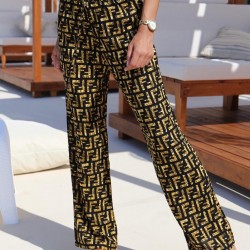 Viscon Fendi Desenli Pantolon Viscon Fendi Desenli Pantolon