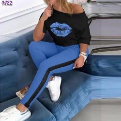 Dudak Baskı İkili Takım MAVİ Dudak Baskı İkili Takım MAVİ