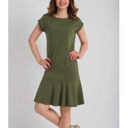 Eteği Pileli Mini Elbise