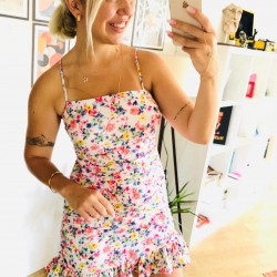 Eteği Fırfırlı Çıtır Elbise Eteği Fırfırlı Çıtır Elbise