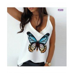 Kelebek Baskı Tasarım Bluz Kelebek Baskı Tasarım Bluz