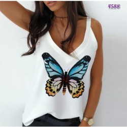 Kelebek Baskı Tasarım Bluz Kelebek Baskı Tasarım Bluz