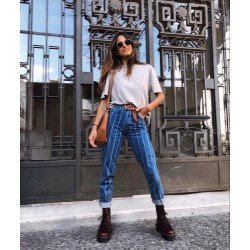 Çizgi Detay Jean Pantolon