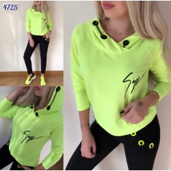 Zanotti Kuş Gözü Yeşil Eşofman Takımı YEŞİL