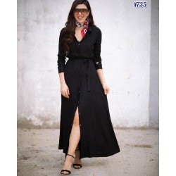 Full düğmeli gömlek elbise