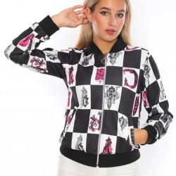 Anthic baskı tasarım bomber ceket Anthic baskı tasarım bomber ceket