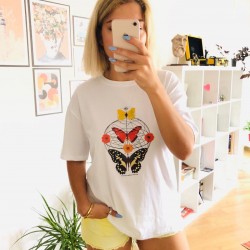 Zara model kelebek tshirt Zara model kelebek tshirt