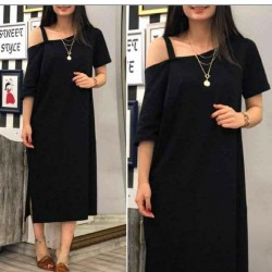 İp askılı viscon elbise İp askılı viscon elbise