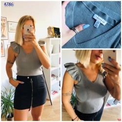 Omzu fırfırlı Topshop bluz