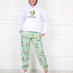 Avokado desenli eşofman takımı 