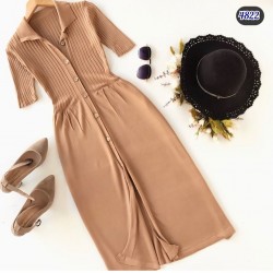 Full düğmeli triko elbise Full düğmeli triko elbise