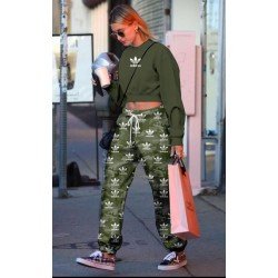 Add logo detay eşofman takımı HAKİ