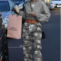 Add logo detay eşofman takımı GRİ Add logo detay eşofman takımı GRİ