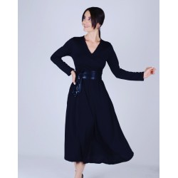 Kuşaklı Midiboy Elbise