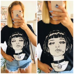 MATHİLDA SİYAH TSHIRT