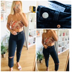 Topshop diz yırtık jean Topshop diz yırtık jean
