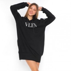 Vltn şeritli sweat elbise