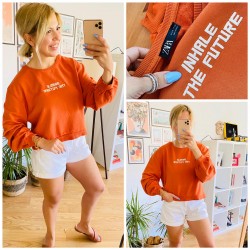 ZARA BALON KOL SWEAT 